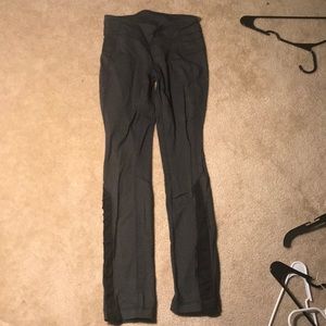 Lululemon workout leggings grey and black